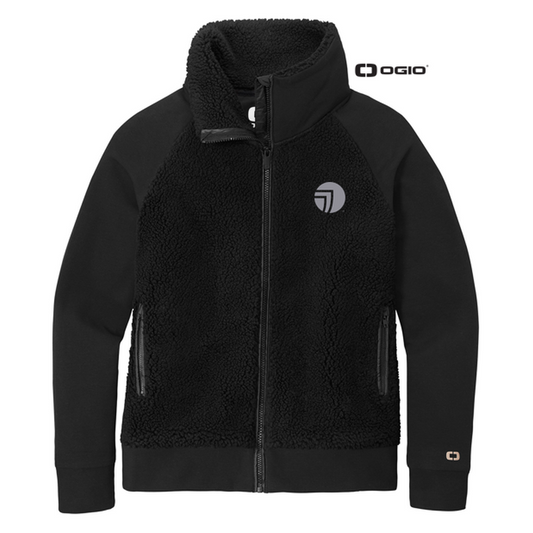 NEW SEI OGIO® Ladies Luuma Sherpa Full-Zip-Blacktop