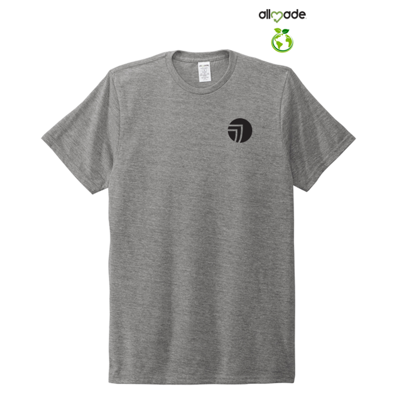 NEW SEI-Allmade® Unisex Tri-Blend Tee-Aluminum Grey