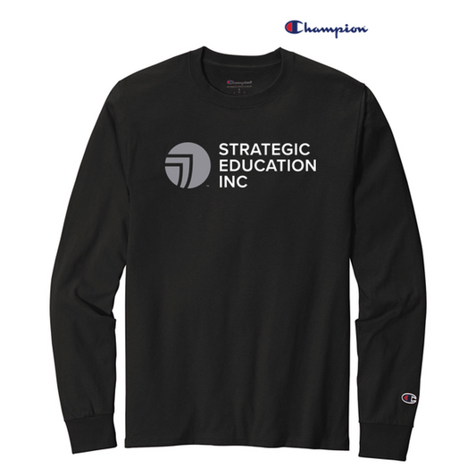 NEW SEI-Champion ® Heritage 5.2-Oz. Jersey Long Sleeve Tee-Black