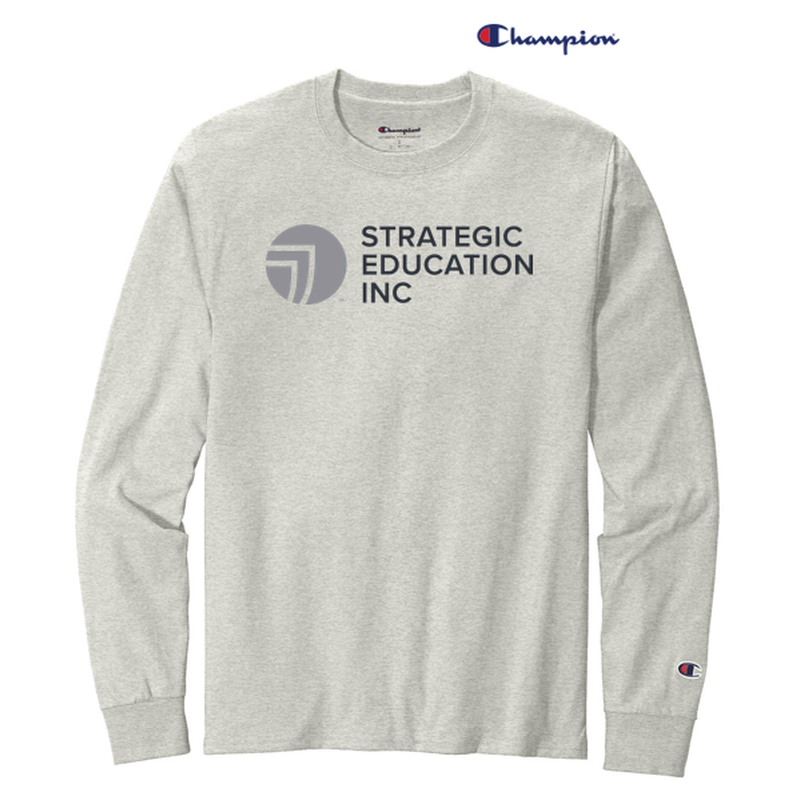 NEW SEI-Champion ® Heritage 5.2-Oz. Jersey Long Sleeve Tee-Oxford Grey