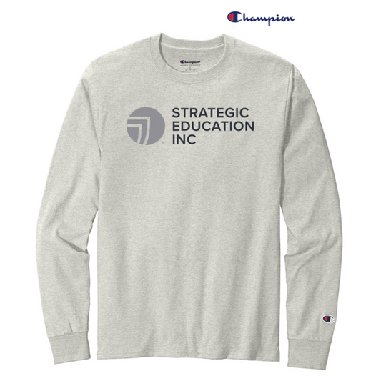 NEW SEI-Champion ® Heritage 5.2-Oz. Jersey Long Sleeve Tee-Oxford Grey