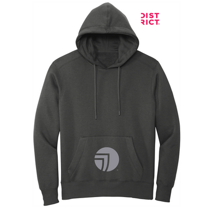 NEW SEI-District® Perfect Weight® Fleece Hoodie-Charcoal