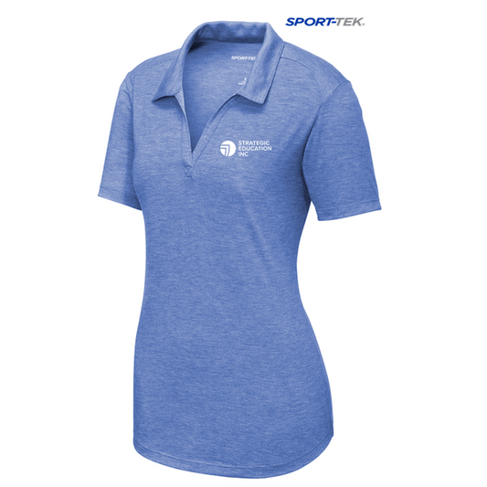 NEW SEI - Sport-Tek Ladies PosiCharge Tri-Blend Wicking Polo - True Royal Heather