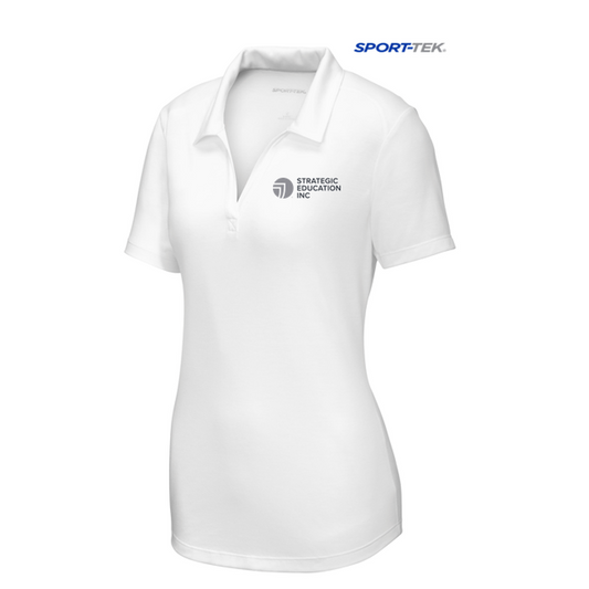 NEW SEI - Sport-Tek Ladies PosiCharge Tri-Blend Wicking Polo - White