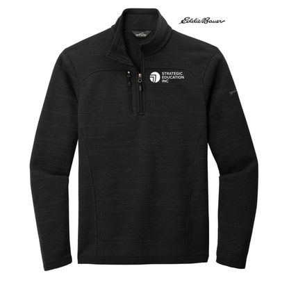 NEW SEI Eddie Bauer ® Sweater Fleece 1/4-Zip - BLACK