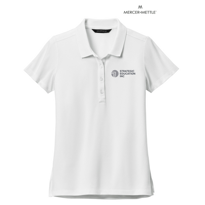 NEW SEI Mercer+Mettle™ Women’s Stretch Pique Polo - White