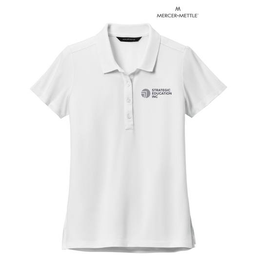 NEW SEI Mercer+Mettle™ Women’s Stretch Pique Polo - White