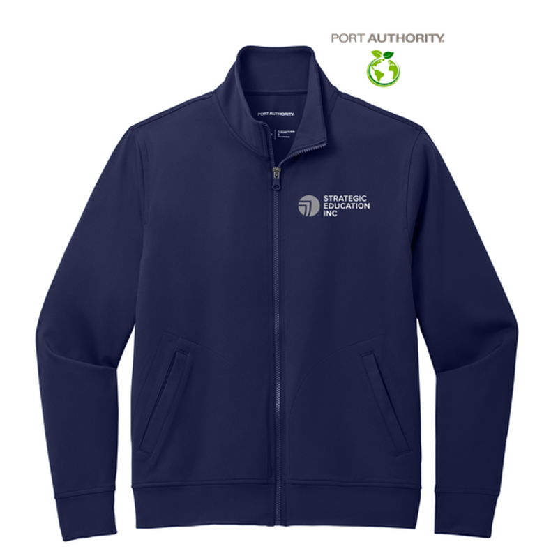 NEW SEI Port Authority® C-FREE® Double Knit Full-Zip - True Navy