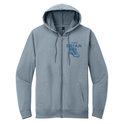 SEI TEAM BRIAN District® Featherweight French Terry™ Full-Zip Hoodie - Flint Blue Heather