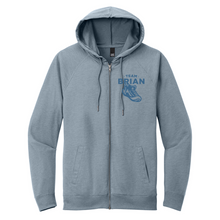 Load image into Gallery viewer, SEI TEAM BRIAN District® Featherweight French Terry™ Full-Zip Hoodie - Flint Blue Heather
