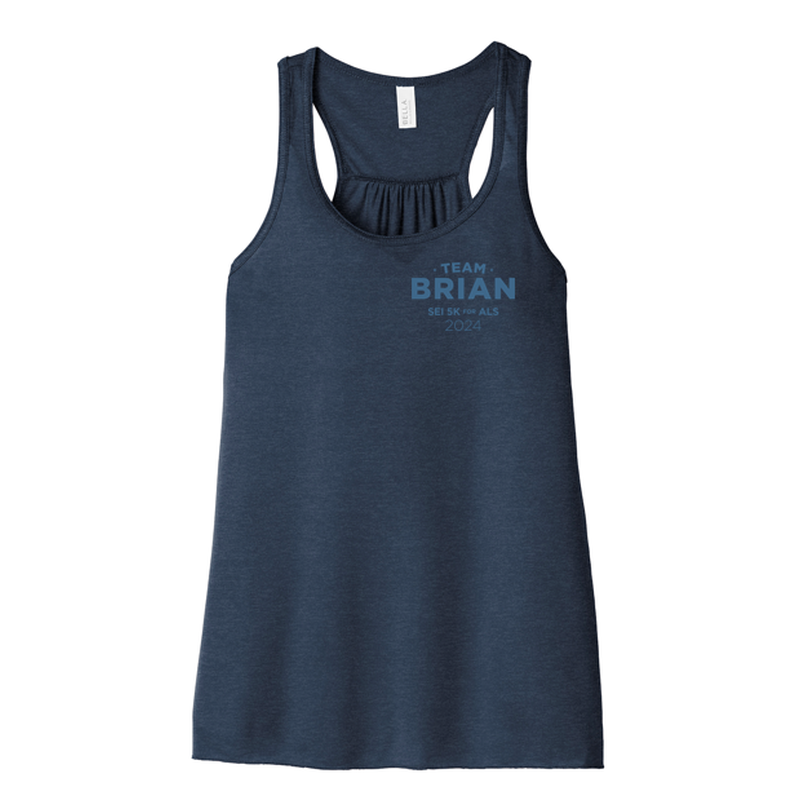 SEI TEAM BRIAN BELLA+CANVAS ® Women’s Flowy Racerback Tank - Heather Navy