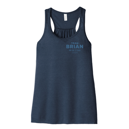 SEI TEAM BRIAN BELLA+CANVAS ® Women’s Flowy Racerback Tank - Heather Navy