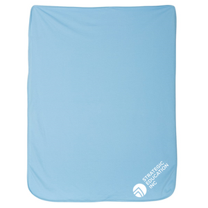 SEI Premium Jersey Infant Blanket - Blue