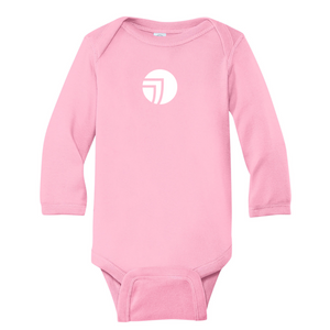 SEI Rabbit Skins™ Infant Long Sleeve Baby Rib Bodysuit - Pink