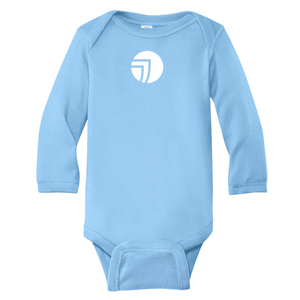 SEI Rabbit Skins™ Infant Long Sleeve Baby Rib Bodysuit - Light Blue