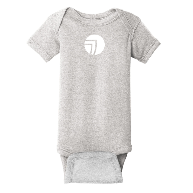 SEI Rabbit Skins™ Infant Short Sleeve Baby Rib Bodysuit - Heather