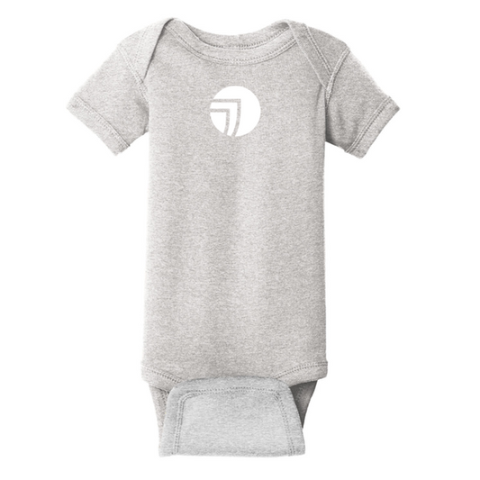 SEI Rabbit Skins™ Infant Short Sleeve Baby Rib Bodysuit - Heather