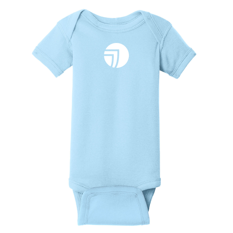 SEI Rabbit Skins™ Infant Short Sleeve Baby Rib Bodysuit - Light Blue