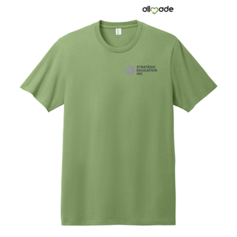 NEW - Allmade® Unisex Heavyweight Recycled Cotton Tee - Olive You Green