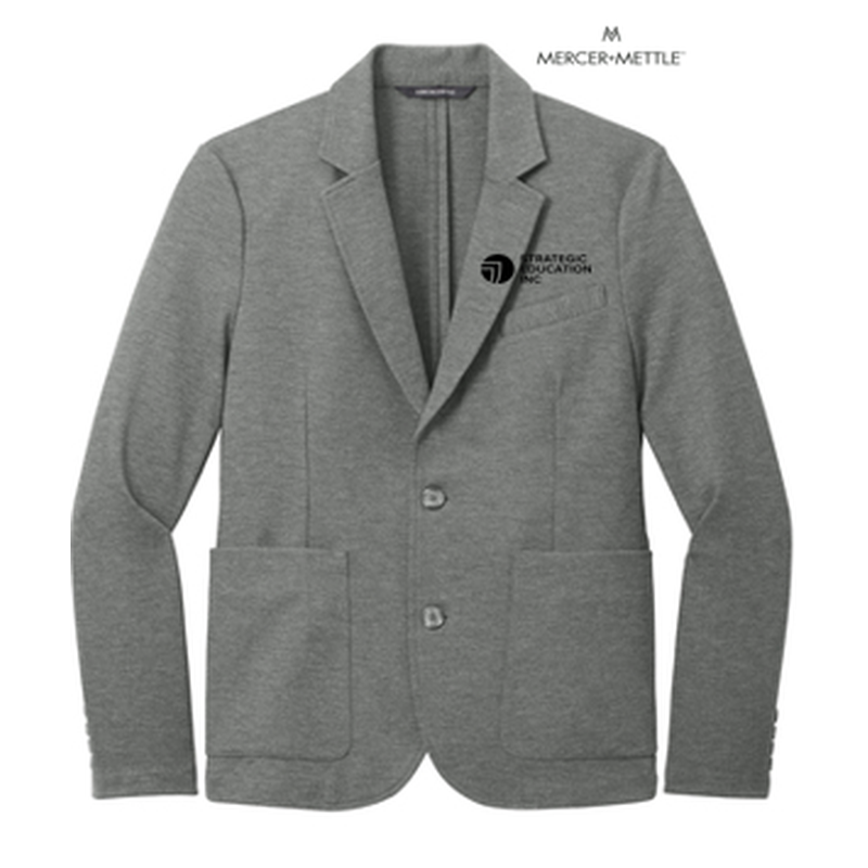 NEW - Mercer+Mettle® Relaxed Knit Blazer - Storm Grey Heather