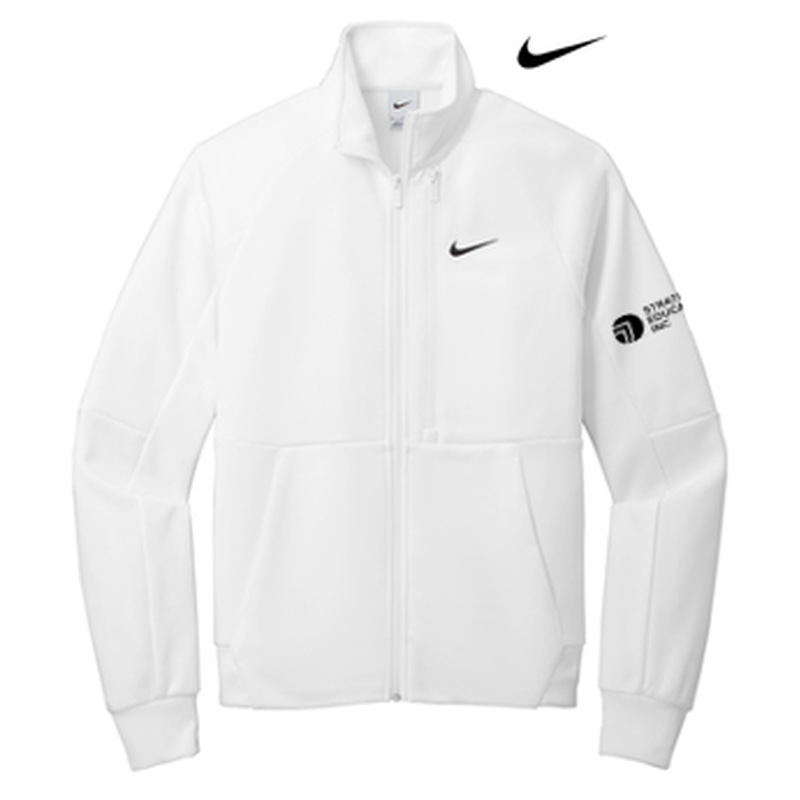 NEW - Nike Full-Zip Chest Swoosh Jacket - White