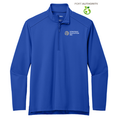 NEW - Port Authority® C-FREE® Double Knit 1/4-Zip - True Royal