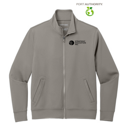 NEW - Port Authority® C-FREE® Double Knit Full-Zip - Smoke Grey