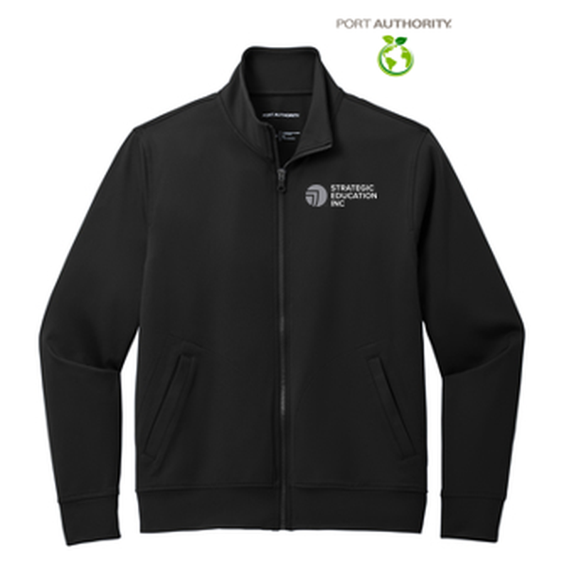 NEW - Port Authority® C-FREE® Double Knit Full-Zip - Deep Black