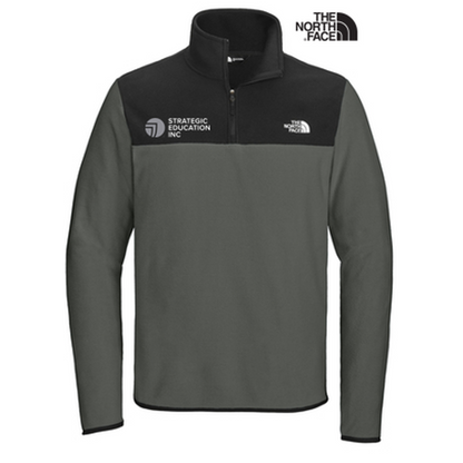 NEW - The North Face® Glacier 1/4-Zip Fleece - Asphalt Grey/TNF Black