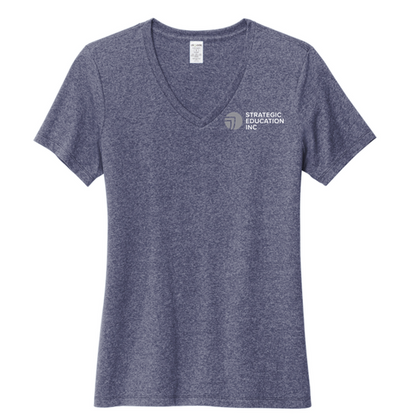 NEW SEI Allmade® Women’s Recycled Blend V-Neck Tee - Salvaged Navy Heather