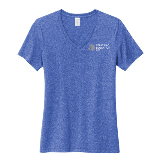 NEW SEI Allmade® Women’s Recycled Blend V-Neck Tee - Reused Royal Heather