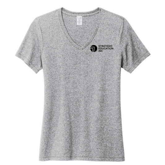 NEW SEI Allmade® Women’s Recycled Blend V-Neck Tee - Remade Grey Heather