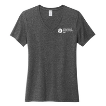 Load image into Gallery viewer, NEW SEI Allmade® Women’s Recycled Blend V-Neck Tee - Reloaded Charcoal Heather
