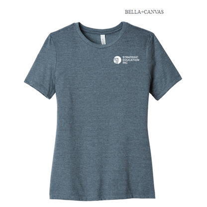 NEW SEI BELLA+CANVAS® Women’s Relaxed CVC Tee - Heather Slate