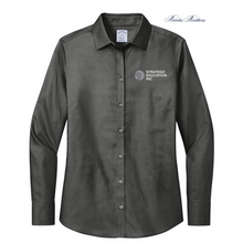 Load image into Gallery viewer, NEW SEI Brooks Brothers® Women’s Wrinkle-Free Stretch Nailhead Shirt - Deep Black
