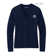 Load image into Gallery viewer, NEW SEI  Brooks Brothers® Women’s Cotton Stretch V-Neck Sweater - Navy Blazer
