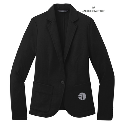 NEW SEI Mercer+Mettle® Women’s Relaxed Knit Blazer - Deep Black