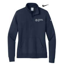 Load image into Gallery viewer, NEW SEI Nike Ladies Club Fleece Sleeve Swoosh 1/2-Zip - Midnight Navy
