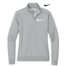 Load image into Gallery viewer, NEW SEI Nike Ladies Club Fleece Sleeve Swoosh 1/2-Zip - Dark Grey Heather
