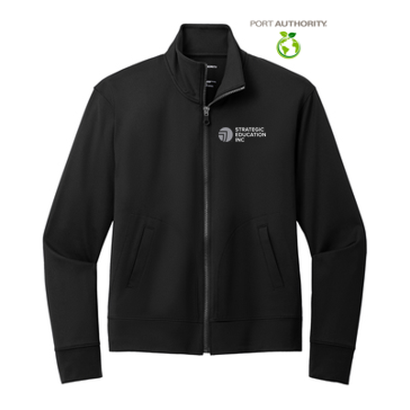 NEW - Port Authority® Ladies C-FREE® Double Knit Full-Zip - Deep Black