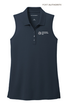 Load image into Gallery viewer, NEW - Port Authority® Ladies Dry Zone® UV Micro-Mesh Sleeveless Polo - River Blue Navy
