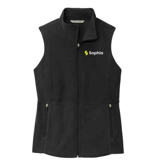 SOHIA Port Authority® Women's Accord Microfleece Vest - BLACK