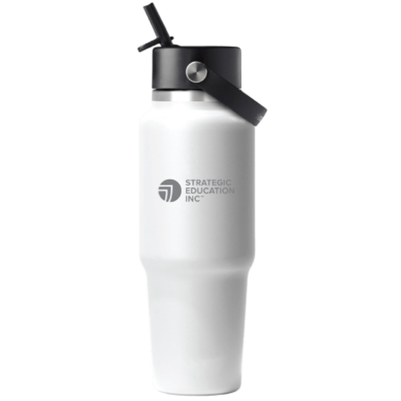 NEW SEI Hydro Flask® Travel Bottle With Flex Straw Cap 32oz - WHITE