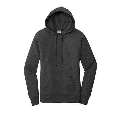 NEW SEI-Port & Company ® Ladies Core Fleece Pullover Hooded Sweatshirt-Dark Heather Grey