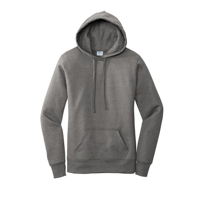 NEW SEI-Port & Company ® Ladies Core Fleece Pullover Hooded Sweatshirt-Graphite Heather