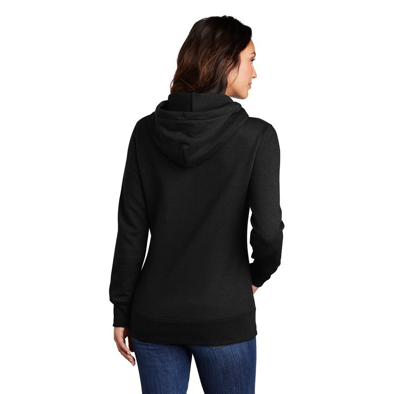 NEW SEI-Port & Company ® Ladies Core Fleece Pullover Hooded Sweatshirt-Black