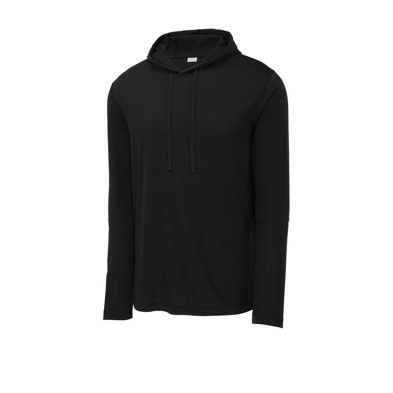 NEW SEI-Sport-Tek ® PosiCharge ® Tri-Blend Wicking Long Sleeve Hoodie - Black Triad Solid