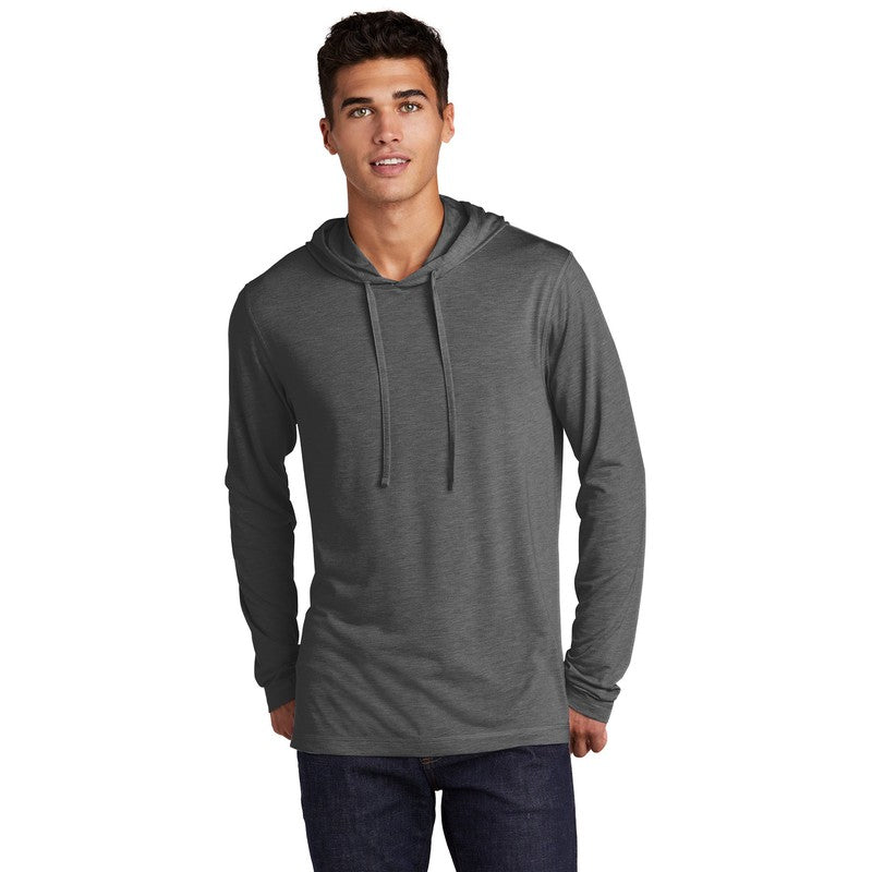 NEW SEI-Sport-Tek ® PosiCharge ® Tri-Blend Wicking Long Sleeve Hoodie-Dark Grey Heather