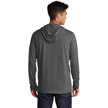 NEW SEI-Sport-Tek ® PosiCharge ® Tri-Blend Wicking Long Sleeve Hoodie-Dark Grey Heather