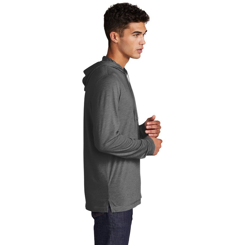 NEW SEI-Sport-Tek ® PosiCharge ® Tri-Blend Wicking Long Sleeve Hoodie-Dark Grey Heather